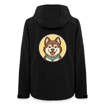 Nenets Troupeau Laika Chien Race Dessin Animé Kawaii Animal de compagnie - Veste softshell femme recyclée Stanley/Stella - noir - Dos - AI Model Female 172 light (172cm)
