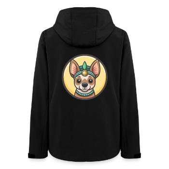 Peruvian Inca Orchid Dog Breed Cartoon Kawaii Pet - Women’s Recycled Softshell Jacket by Stanley/Stella - black - Back - AI Model Female 172 light (172cm)