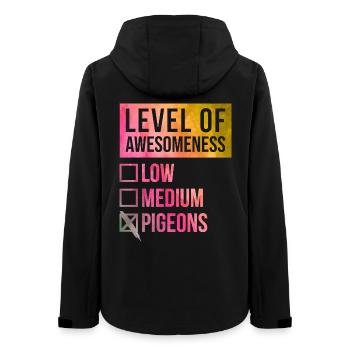 Pigeon - Women’s Recycled Softshell Jacket by Stanley/Stella - black - Back - AI Model Female 172 light (172cm)
