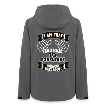 Steuerberater Lustiger Spruch Geschenkidee - Frauen Recycelte Softshelljacke von Stanley/Stella - Anthrazit - Hinten - AI Model Female 172 light (172cm)