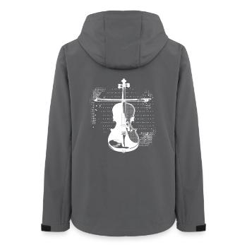 Violin player - Women’s Recycled Softshell Jacket by Stanley/Stella - anthracite - Back - AI Model Female 172 light (172cm)