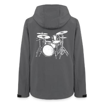 Croquis de piège - Veste softshell femme recyclée Stanley/Stella - charbon - Dos - AI Model Female 172 light (172cm)