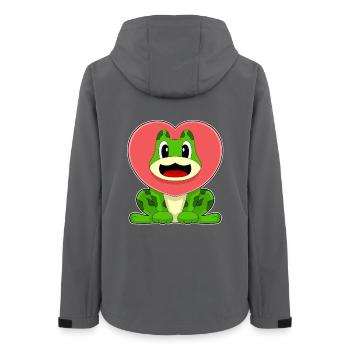 Coeur de grenouille - Veste softshell femme recyclée Stanley/Stella - charbon - Dos - AI Model Female 172 light (172cm)