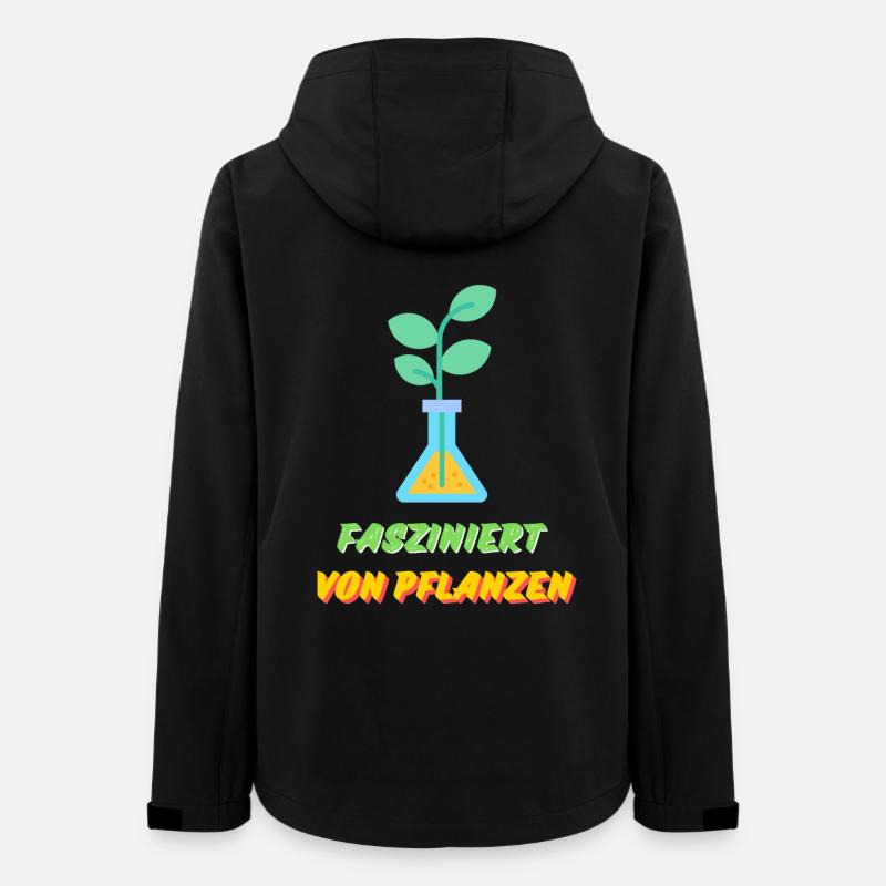 Fasziniert von Pflanzen - Frauen Recycelte Softshelljacke von Stanley/Stella - Schwarz