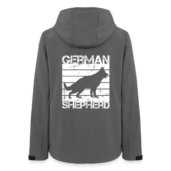 Berger allemand - Veste softshell femme recyclée Stanley/Stella - charbon - Dos - AI Model Female 172 light (172cm)