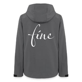 Fine – Your statement for super good days - Women’s Recycled Softshell Jacket by Stanley/Stella - anthracite - Back - AI Model Female 172 light (172cm)