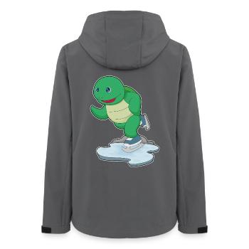Patins à glace tortue - Veste softshell femme recyclée Stanley/Stella - charbon - Dos - AI Model Female 172 light (172cm)