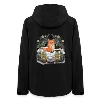 Natur Gebirge Berge Fuchs Füchse Naturliebhaber - Frauen Recycelte Softshelljacke von Stanley/Stella - Schwarz - Hinten - AI Model Female 172 light (172cm)