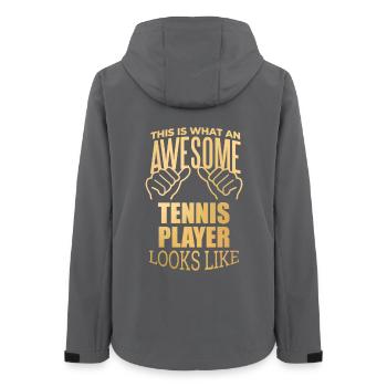 tennis - Veste softshell femme recyclée Stanley/Stella - charbon - Dos - AI Model Female 172 light (172cm)