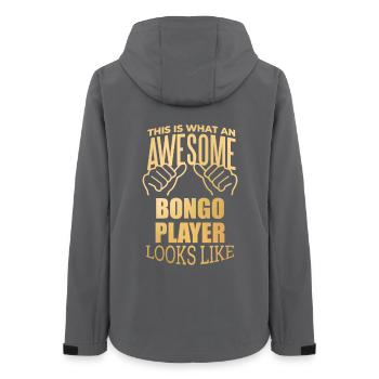 Bongo - Frauen Recycelte Softshelljacke von Stanley/Stella - Anthrazit - Hinten - AI Model Female 172 light (172cm)