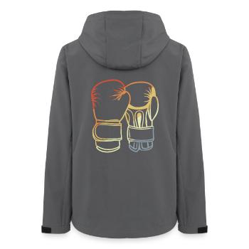 Gants de boxe vintage - Veste softshell femme recyclée Stanley/Stella - charbon - Dos - AI Model Female 172 light (172cm)