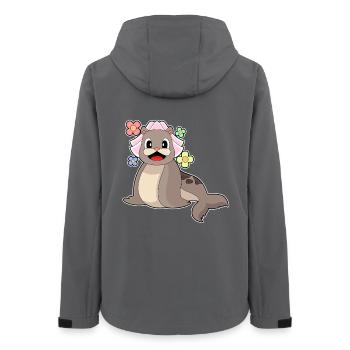 Seehund Braut Schleier Hochzeit - Frauen Recycelte Softshelljacke von Stanley/Stella - Anthrazit - Hinten - AI Model Female 172 light (172cm)