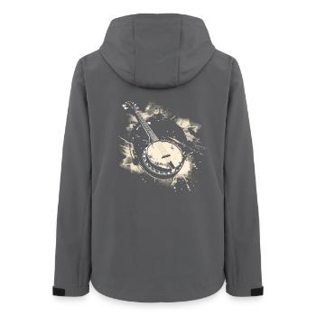 Graphiques Banjo - Veste softshell femme recyclée Stanley/Stella - charbon - Dos - AI Model Female 172 light (172cm)