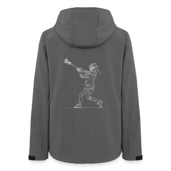 Joueur de crosse - Veste softshell femme recyclée Stanley/Stella - charbon - Dos - AI Model Female 172 light (172cm)
