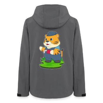 Pompe à eau Tiger Plumber, pinces artisanales - Veste softshell femme recyclée Stanley/Stella - charbon - Dos - AI Model Female 172 light (172cm)