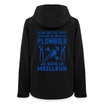 Meilleur plombier - Veste softshell femme recyclée Stanley/Stella - noir - Dos - AI Model Female 172 light (172cm)