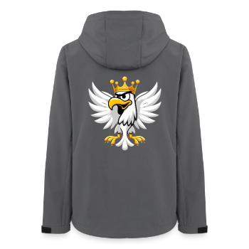 Polska Polen Adler Krone Emblem Cartoon Geschenk - Frauen Recycelte Softshelljacke von Stanley/Stella - Anthrazit - Hinten - AI Model Female 172 light (172cm)
