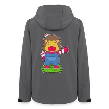 Löwe Clown - Frauen Recycelte Softshelljacke von Stanley/Stella - Anthrazit - Hinten - AI Model Female 172 light (172cm)