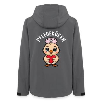 Küken Krankenpflegerin Altenpflegerin Geschenk - Frauen Recycelte Softshelljacke von Stanley/Stella - Anthrazit - Hinten - AI Model Female 172 light (172cm)