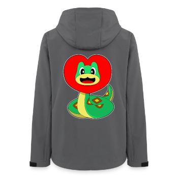 Cœur de serpent - Veste softshell femme recyclée Stanley/Stella - charbon - Dos - AI Model Female 172 light (172cm)