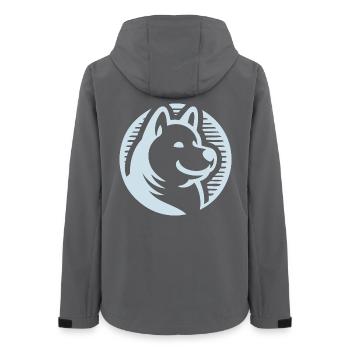 Flocon de neige - Veste softshell femme recyclée Stanley/Stella - charbon - Dos - AI Model Female 172 light (172cm)