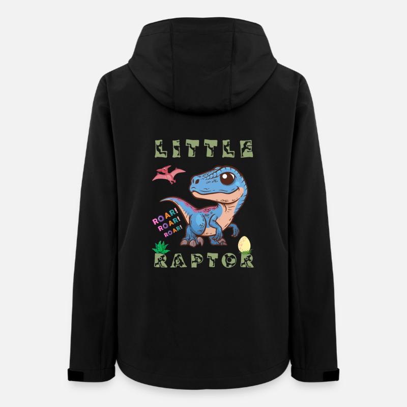 prähistorischer Dinosaurier fleischfressender Greifvogel Kreidezeit - Frauen Recycelte Softshelljacke von Stanley/Stella - Schwarz