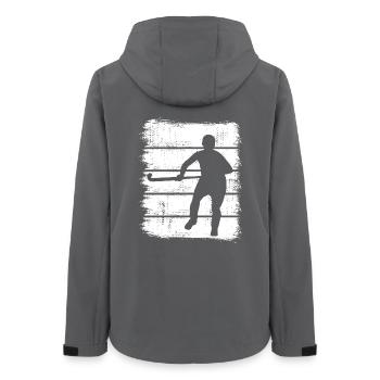Field hockey players - Women’s Recycled Softshell Jacket by Stanley/Stella - anthracite - Back - AI Model Female 172 light (172cm)
