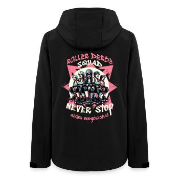 Équipe de roller derby - Veste softshell femme recyclée Stanley/Stella - noir - Dos - AI Model Female 172 light (172cm)