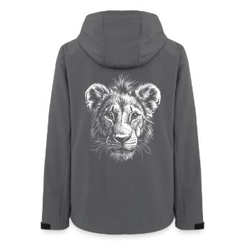 Löwe Mähne Junger Löwe Wilde Kleine Süße Löwen - Frauen Recycelte Softshelljacke von Stanley/Stella - Anthrazit - Hinten - AI Model Female 172 light (172cm)