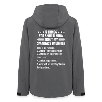 5 choses que vous devez savoir sur mon malin - Veste softshell femme recyclée Stanley/Stella - charbon - Dos - AI Model Female 172 light (172cm)