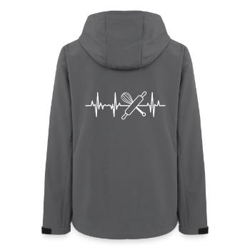 Handmixer Herzschlag - Frauen Recycelte Softshelljacke von Stanley/Stella - Anthrazit - Hinten - AI Model Female 172 light (172cm)
