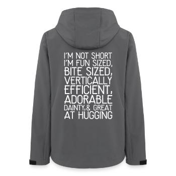 I'm not short I'm fun sized - Women’s Recycled Softshell Jacket by Stanley/Stella - anthracite - Back - AI Model Female 172 light (172cm)