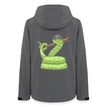 Snake Baseball Batte de baseball - Veste softshell femme recyclée Stanley/Stella - charbon - Dos - AI Model Female 172 light (172cm)