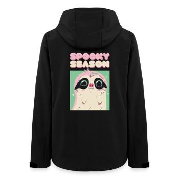 Spooky Season – Cute Vampire Sloth - Women’s Recycled Softshell Jacket by Stanley/Stella - black - Back - AI Model Female 172 light (172cm)