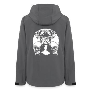 Boxer - Frauen Recycelte Softshelljacke von Stanley/Stella - Anthrazit - Hinten - AI Model Female 172 light (172cm)