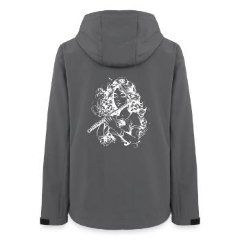 Flûte Fille Dessin - Veste softshell femme recyclée Stanley/Stella - charbon - Dos - AI Model Female 172 light (172cm)