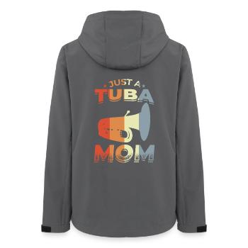 Tuba Mutter - Frauen Recycelte Softshelljacke von Stanley/Stella - Anthrazit - Hinten - AI Model Female 172 light (172cm)