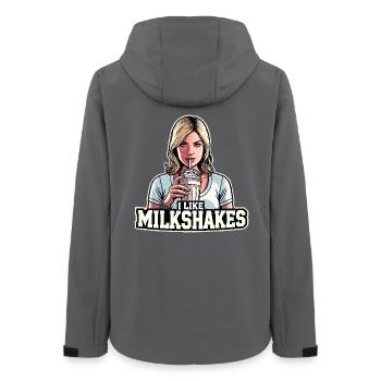 Milchshake blonde Frau Blondine Geschenk - Frauen Recycelte Softshelljacke von Stanley/Stella - Anthrazit - Hinten - AI Model Female 172 light (172cm)