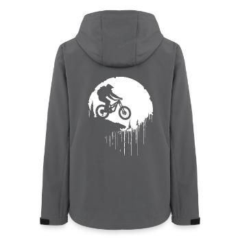 Mountain bikers - Women’s Recycled Softshell Jacket by Stanley/Stella - anthracite - Back - AI Model Female 172 light (172cm)