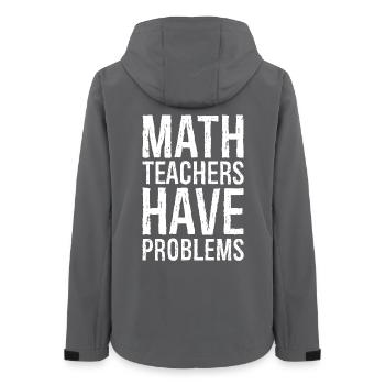 math teachers have problems - Women’s Recycled Softshell Jacket by Stanley/Stella - anthracite - Back - AI Model Female 172 light (172cm)