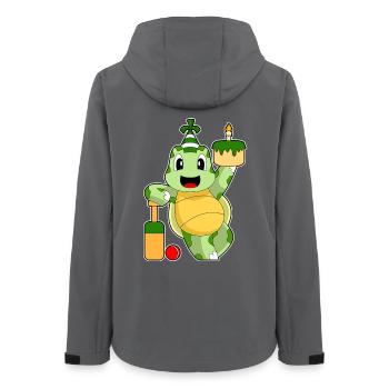 Tortue Anniversaire Cricket - Veste softshell femme recyclée Stanley/Stella - charbon - Dos - AI Model Female 172 light (172cm)