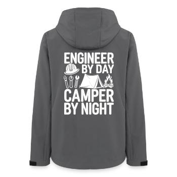 Ingénieur drôle par jour Campeur par nuit Ingénierie - Veste softshell femme recyclée Stanley/Stella - charbon - Dos - AI Model Female 172 light (172cm)