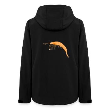 Fundamentaler Ozeanischer Krill - Frauen Recycelte Softshelljacke von Stanley/Stella - Schwarz - Hinten - AI Model Female 172 light (172cm)