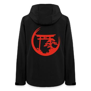 Japanese atmosphere (red) - Women’s Recycled Softshell Jacket by Stanley/Stella - black - Back - AI Model Female 172 light (172cm)