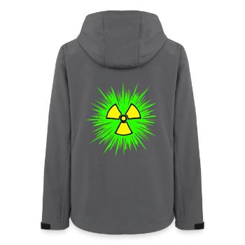 Nuclear Radioactive Chemistry Nuclear Power Nuclear Signs - Women’s Recycled Softshell Jacket by Stanley/Stella - anthracite - Back - AI Model Female 172 light (172cm)