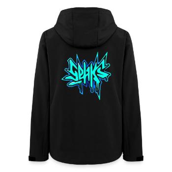 Sehks blau - Frauen Recycelte Softshelljacke von Stanley/Stella - Schwarz - Hinten - AI Model Female 172 light (172cm)