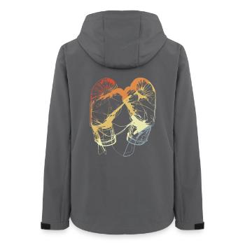 Gants de boxe rétro - Veste softshell femme recyclée Stanley/Stella - charbon - Dos - AI Model Female 172 light (172cm)