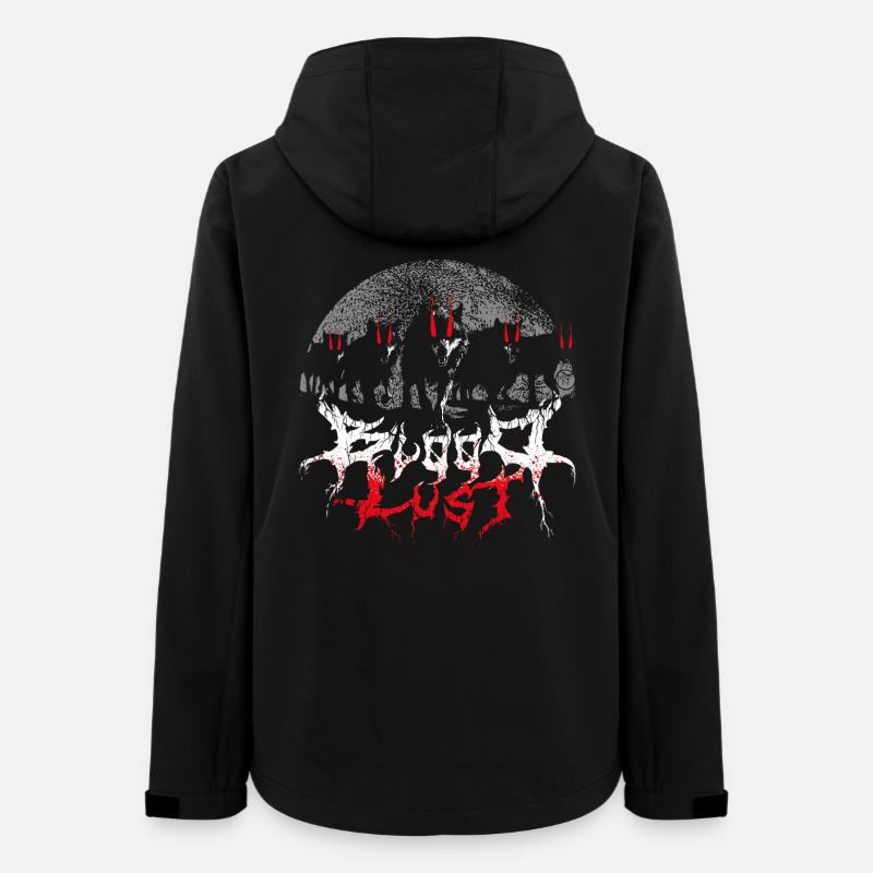 Bloodlust Wolf Pack - Frauen Recycelte Softshelljacke von Stanley/Stella - Schwarz