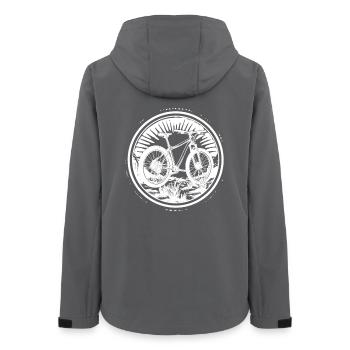 Mountain bike - Women’s Recycled Softshell Jacket by Stanley/Stella - anthracite - Back - AI Model Female 172 light (172cm)