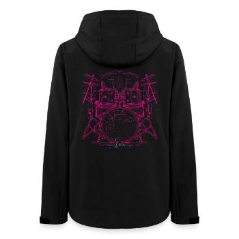 Dessin au trait de piège - Veste softshell femme recyclée Stanley/Stella - noir - Dos - AI Model Female 172 light (172cm)